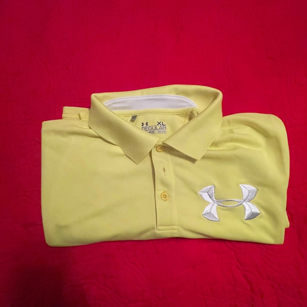 UNDER ARMOUR POLO SHIRT BRIFGT YELLOW